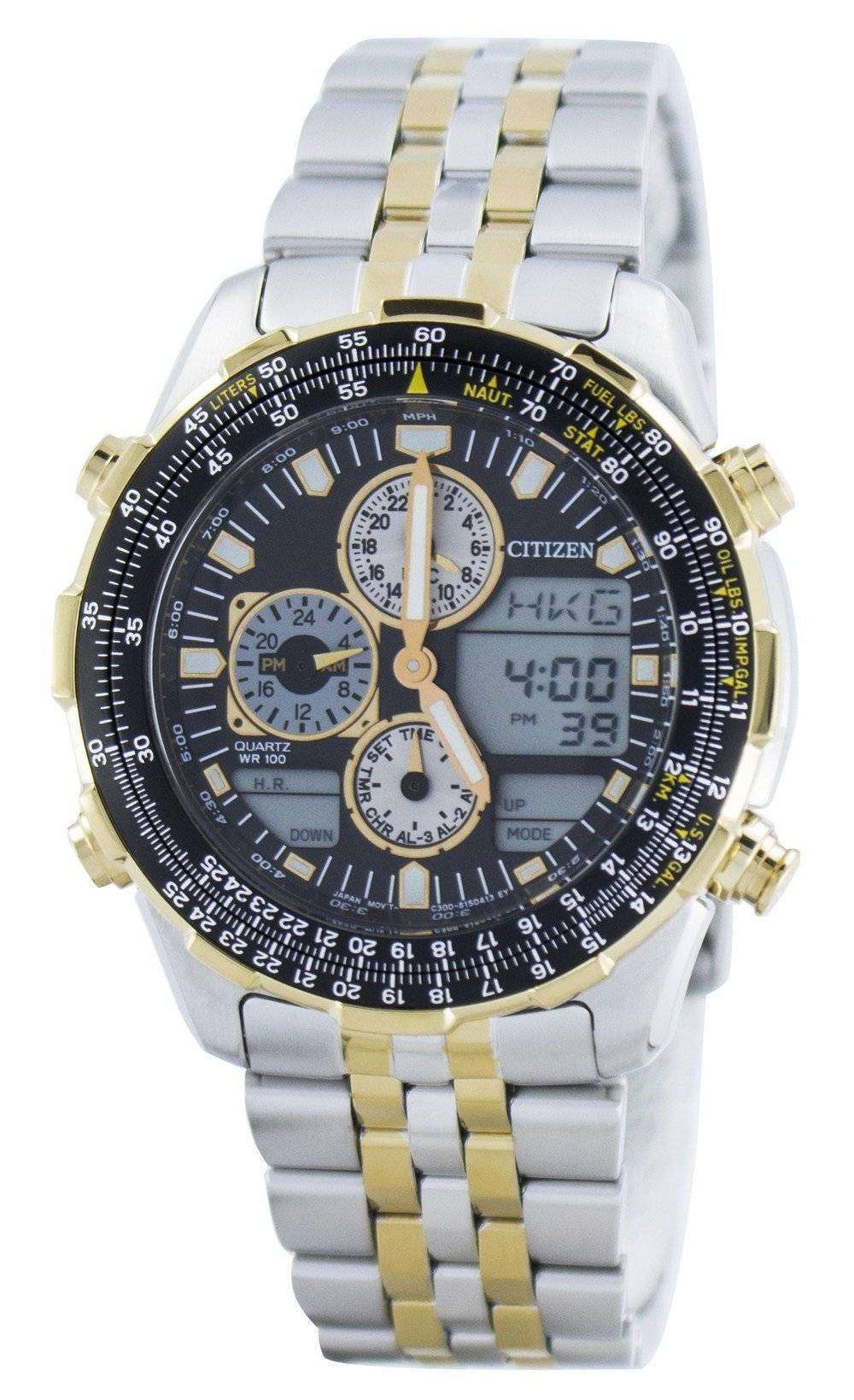Citizen Mens Digital Watch Citizen Navihawk Pilot Style Quartz