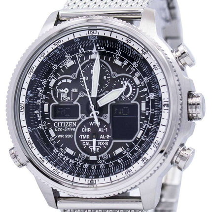 Citizen Navihawk A-T Eco-Drive Atomic JY8030-83E Mens Watch
