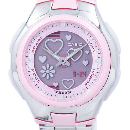 Casio Poptone World Time Analog Digital LCF-10D-4AV LCF10D-4AV Women's Watch