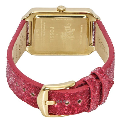Fossil The Wizard Of Oz Limited Edition Fabric Strap Silver Dial Quartz LE1200 Women's Watch