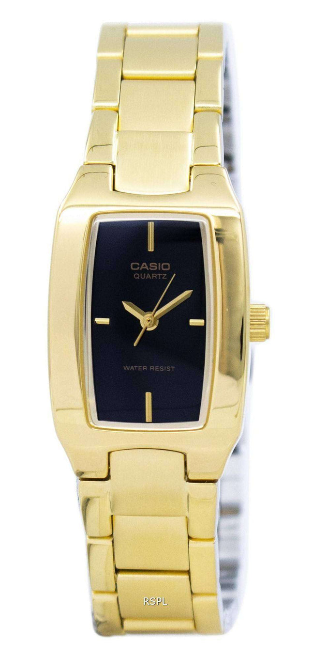 Casio Enticer Analog Black Dial LTP-1165N-1CRDF LTP-1165N-1CR Womens Watch