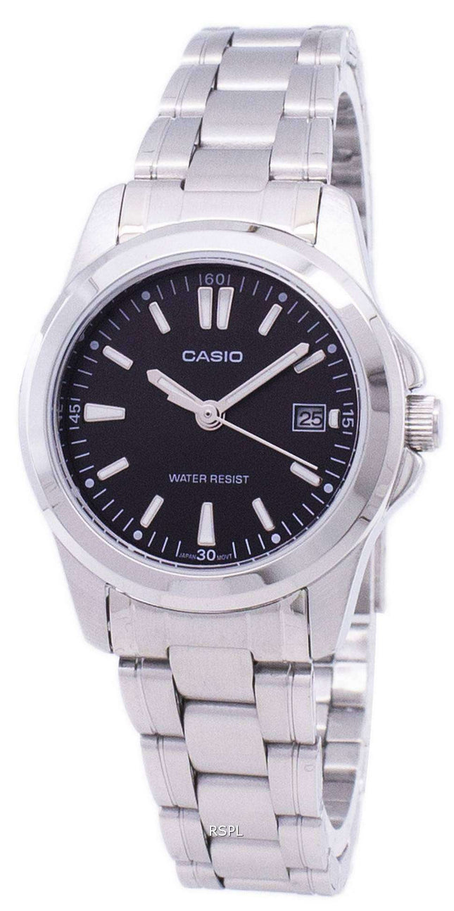 Casio Analog Quartz Black Dial LTP-1215A-1A2DF LTP-1215A-1A2 Womens Watch