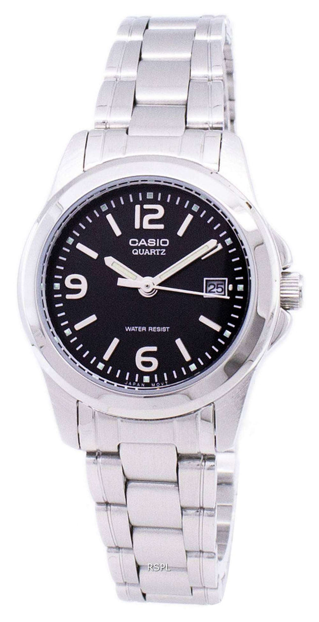 Casio Analog Quartz Black Dial LTP-1215A-1ADF LTP-1215A-1A Womens Watch