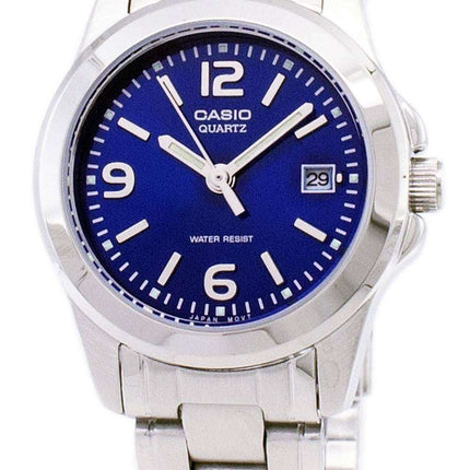 Casio Analog Quartz Blue Dial LTP-1215A-2ADF LTP-1215A-2A Womens Watch