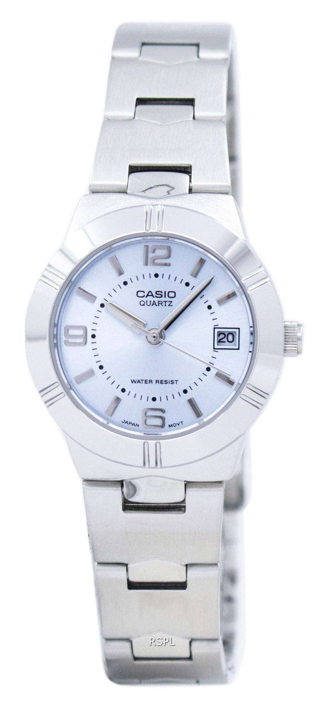 Casio Enticer Analog Quartz Blue Dial LTP-1241D-2ADF LTP-1241D-2A Womens Watch