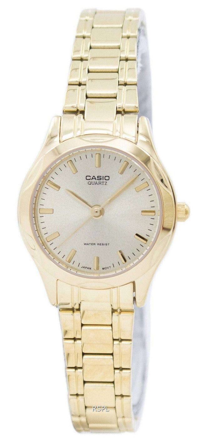 Casio Analog Quartz Gold Tone Dial LTP-1275G-9ADF LTP-1275G-9A Womens Watch