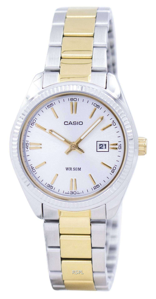 Casio Enticer Analog Quartz LTP-1302SG-7AVDF LTP-1302SG-7AV Womens Watch