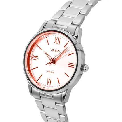 Casio Analog Stainless Steel Mint Blue Dial Quartz LTP-1303DD-2AV Women's Watch