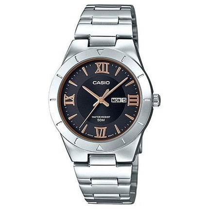 Casio Enticer Analog Stainless Steel Black Dial Quartz LTP-1410D-1A Women's Watch