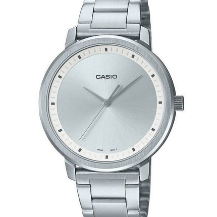Casio Analog Silver Dial Stainless Steel Quartz LTP-B115D-7E LTPB115D-7 Womens Watch