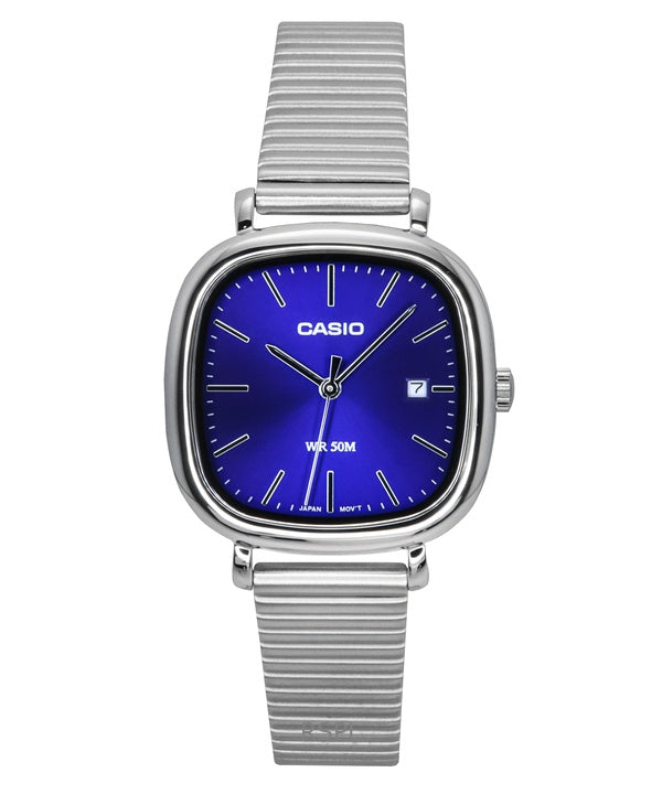 Casio Standard Analog Stainless Steel Blue Dial Quartz LTP-B166D-2AV Women's Watch