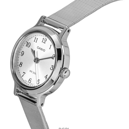 Casio Standard Analog Stainless Steel Silver Dial Quartz LTP-B170D-7BV Women's Watch