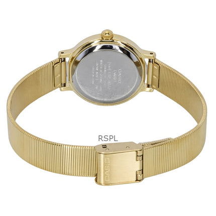 Casio Standard Analog Gold Tone Stainless Steel Brown Dial Quartz LTP-B170G-5BV Women's Watch