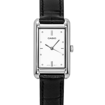 Casio Analog Leather Strap Silver Dial Quartz LTP-B171L-7A1 Women's Watch