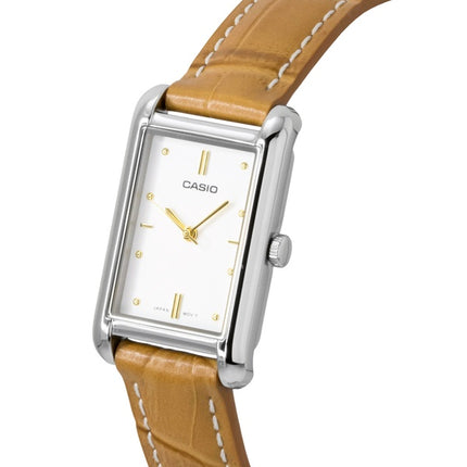 Casio Analog Leather Strap White Dial Quartz LTP-B171L-7A2 Women's Watch