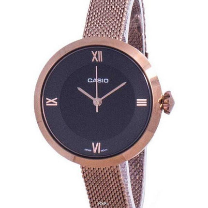 Casio Analog Black Dial LTP-E154MR-1A LTPE154MR-1A Womens Watch