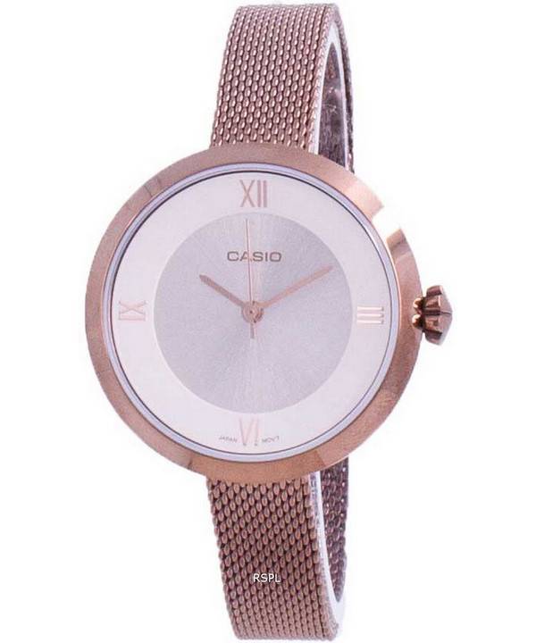 Casio Analog Silver Dial LTP-E154MR-9A LTPE154MR-9A Womens Watch