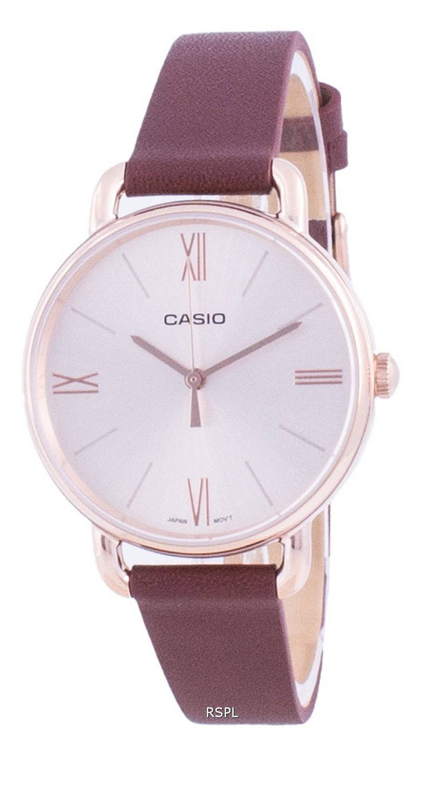 Casio Rose Gold Tone Dial Quartz LTP-E414PL-5A LTPE414PL-5A Women's Watch