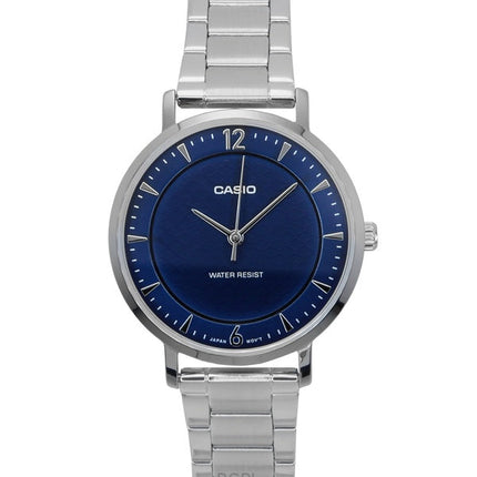 Casio Standard Analog Stainless Steel Blue Dial Quartz LTP-VT04D-2A Women's Watch