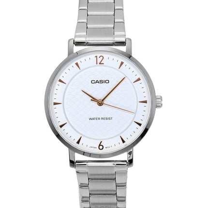 Casio Standard Analog Stainless Steel Cream Dial Quartz LTP-VT04D-7A Women's Watch