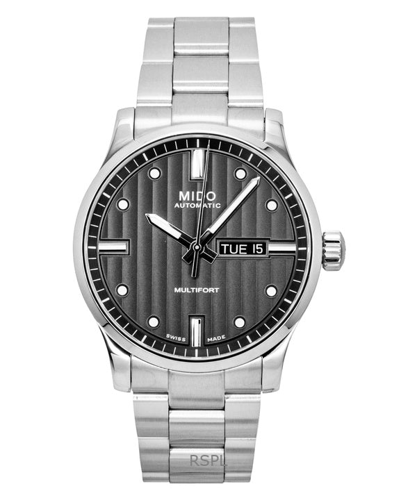 Mido Multifort Stainless Steel Anthracite Dial Automatic M005.430.11.061.80 100M Men's Watch