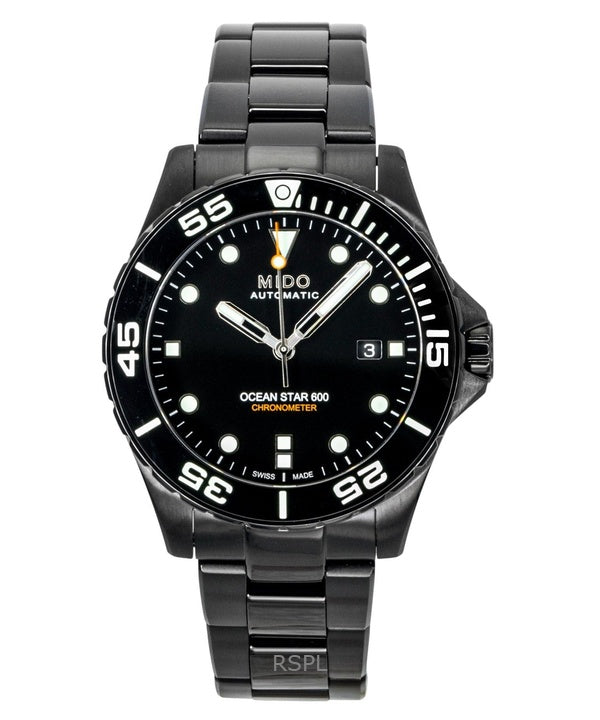 Mido Ocean Star 600 Special Edition Black Dial Automatic Diver's M026.608.33.051.00 600M Men's Watch With Extra Strap