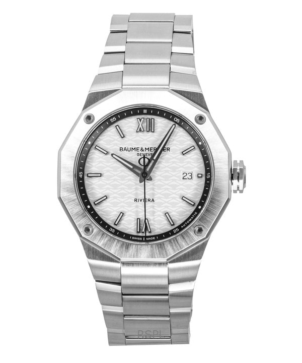 Baume & Mercier Riviera Stainless Steel Silver Dial Automatic M0A10829 100M Men's Watch