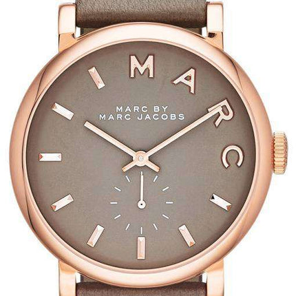 Marc By Marc Jacobs Baker Grey Dial Leather Band MBM1266 Womens Watch