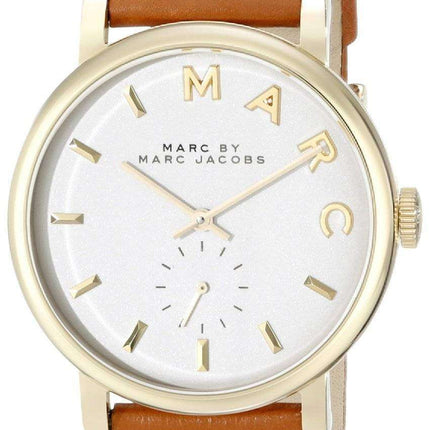 Marc By Marc Jacobs Baker White Dial Tan Leather MBM1316 Womens Watch