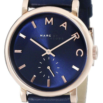 Marc By Marc Jacobs Baker Navy Dial Navy Leather MBM1329 Womens Watch
