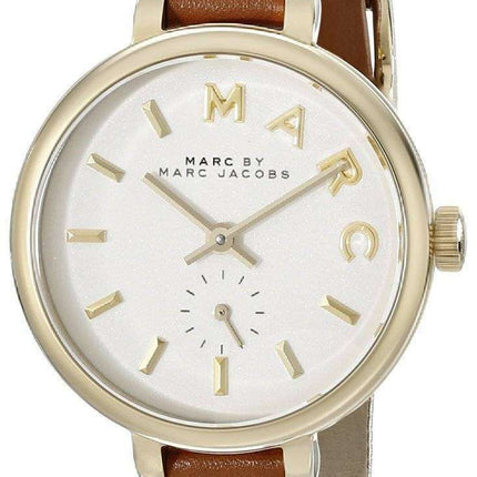 Marc By Marc Jacobs Sally White Dial Brown Leather Strap MBM1351 Womens Watch