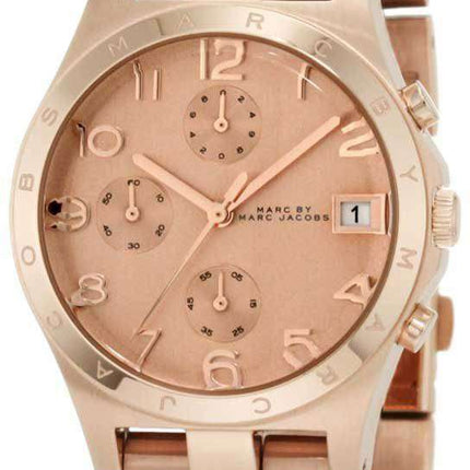 Marc By Marc Jacobs Henry Chrono Rose Gold Dial MBM3074 Womens Watch