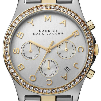 Marc By Marc Jacobs Henry Chronograph Crystals Silver Dial MBM3197 Womens Watch