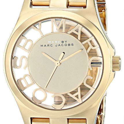 Marc By Marc Jacobs Henry Skeleton Gold Tone Dial MBM3206 Womens Watch