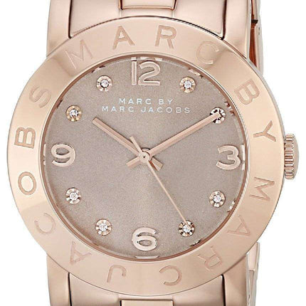 Marc By Marc Jacobs Amy Dexter Wheat Dial Rose Gold-Tone MBM3221 Womens Watch