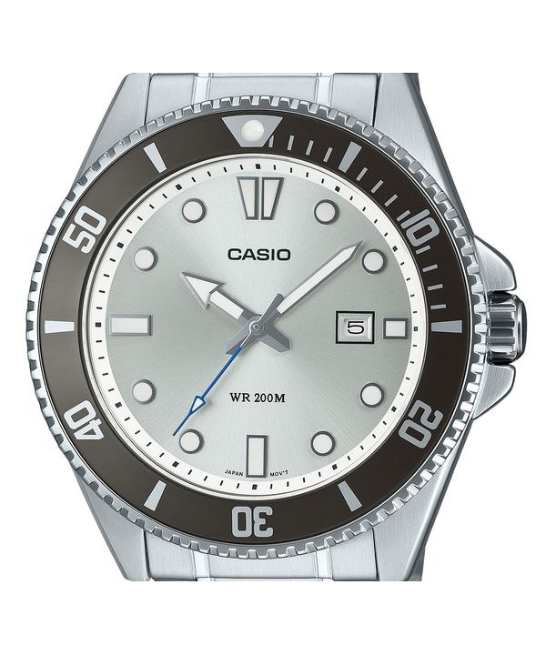 Casio Standard Analog Stainless Steel Silver Dial Quartz MDV-107D