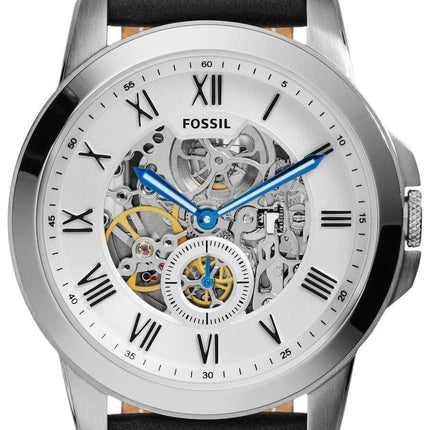 Fossil Automatic Grant Black Leather ME3053 Mens Watch