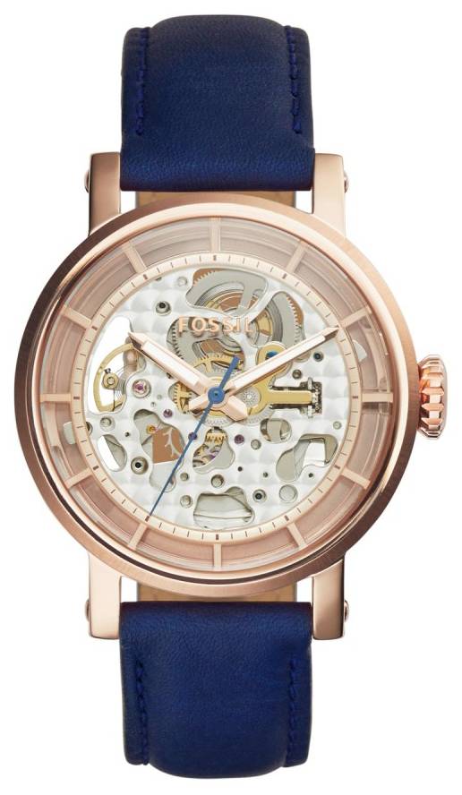 Fossil Original Boyfriend Automatic Blue Leather Strap ME3086