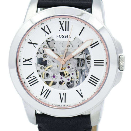 Fossil Grant Automatic Silver Skeleton Dial ME3101 Mens Watch