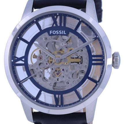 Fossil Townsman Skeleton Dial Leather Strap Automatic ME3200 Men's Watch