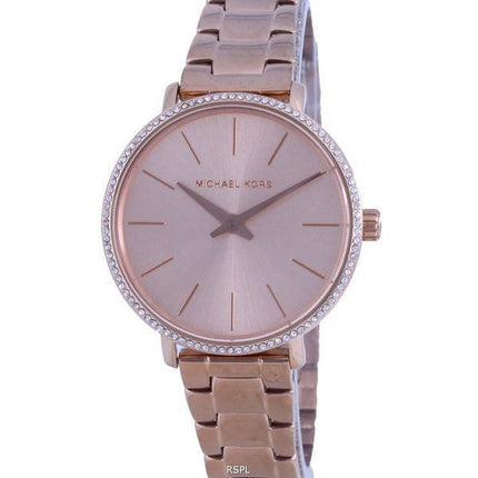 Michael Kors Pyper Rose Gold Tone Dial Quartz MK1040 With Gift Set Women's Watch