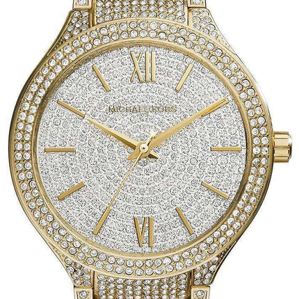 Michael Kors Kerry Crystal Pave Dial Gold Tone MK3360 Womens Watch