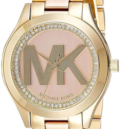Michael Kors Mini Slim Runway Quartz Diamond Accent MK3650 Women's Watch