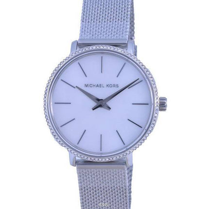 Michael Kors Pyper White Dial Stainless Steel Quartz MK4618 Women's Watch