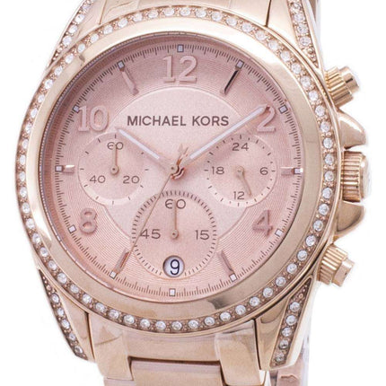 Michael Kors Rose Gold Plated Blair Glitz MK5263 Womens Watch