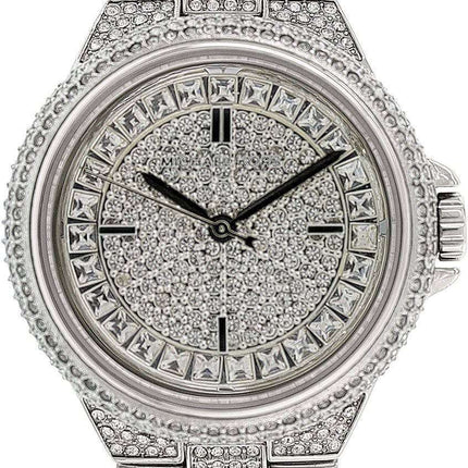 Michael Kors Camille Silver Crystal Pave Dial MK5947 Womens Watch
