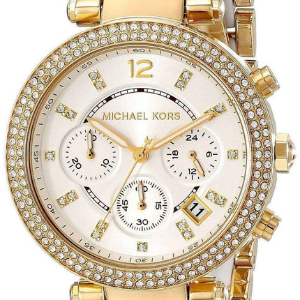 Michael Kors Parker Multi-function White Dial MK6119 Womens Watch