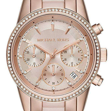 Michael Kors Ritz Chronograph Quartz Crystal Accent MK6307 Women's Watch