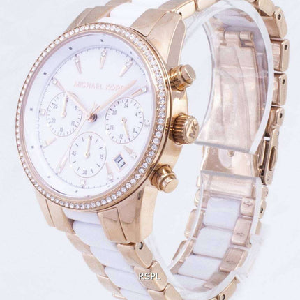 Michael Kors Ritz Quartz Chronograph Crystal Accent MK6324 Women's Watch