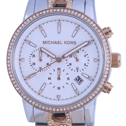 Michael Kors Ritz Crystal Accents Chronograph Quartz MK6938 100M Women's Watch